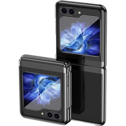 Чехол для Samsung Galaxy Z Flip7 FE / Z Flip6, PC Case, прозрачный / черный