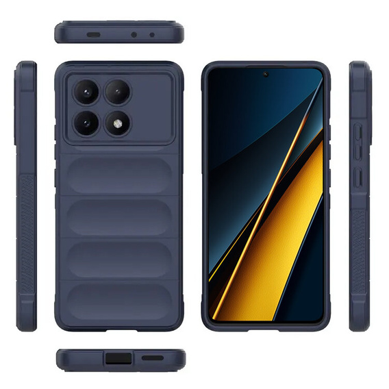 Чехол до Xiaomi Poco F6 Pro, Gaming Shockproof, темно-синий