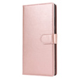 Чехол с откидной крышкой для Samsung Galaxy S23 Ultra, бумажник, для MagSafe, розовый rose gold