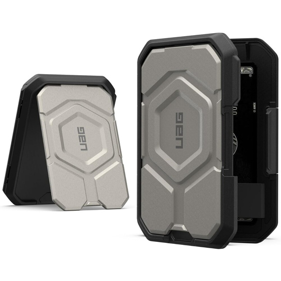 Гаманець для iPhone MagSafe від Urban Armor Gear, сріблястий