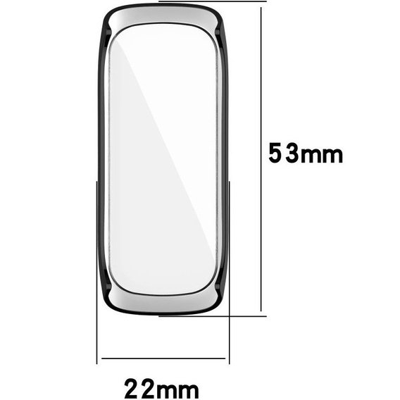 Etui z wbudowanym szkłem do Huawei Watch Fit, Black