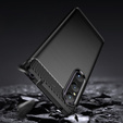 Чехол до Sony Xperia 1 V, Carbon, чёрный
