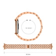 Бриллиантовый браслет для Xiaomi Smart Band 8 Pro, розовое золото