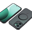 Матовый чехол для Oppo Reno 14, для MagSafe, полупрозрачный черный