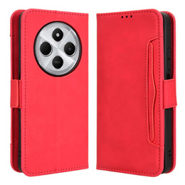 Откидной чехол для Xiaomi Redmi 14C / Xiaomi Poco C75, Card Slot, красный