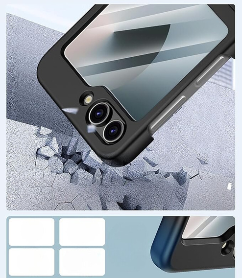 Чехол для Samsung Galaxy Z Flip7 FE / Z Flip6, PC Case, чёрный