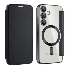 Откидной чехол для Samsung Galaxy S24 FE, RFID Wallet MagSafe CamShield, чёрный