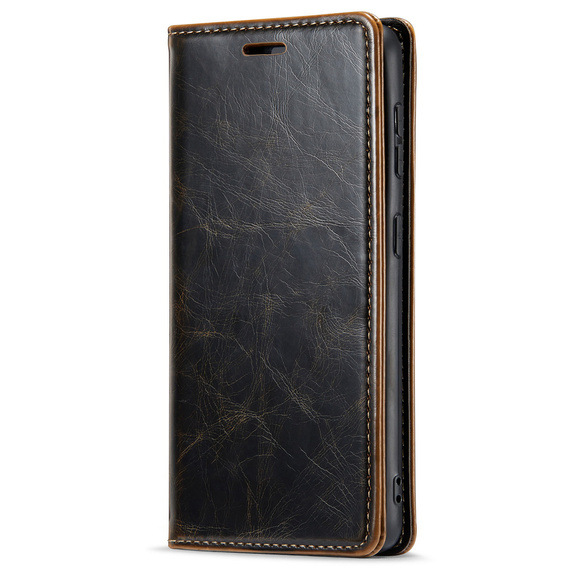 Откидной чехол для Samsung Galaxy S23, ERBORD Waxy Wallet, коричневый