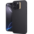 Чохол для iPhone 16 Pro, броньований Nillkin, Carbon Fiber, для Magsafe, золотий