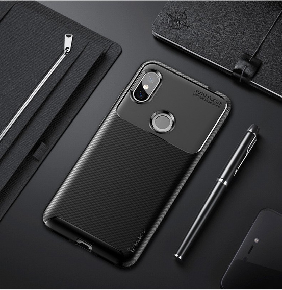 Чoхол до Xiaomi Redmi Note 6 Pro, Carbon Gel, чорний