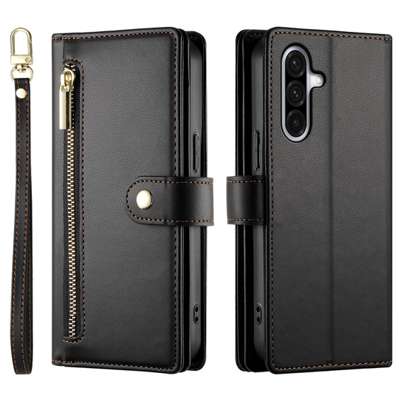 Фліп-чохол на блискавці Wallet Zipper Pocket для Samsung Galaxy A17 5G, Wallet Zipper Pocket, чорний