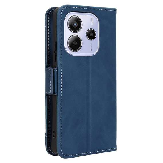 Откидной чехол для Xiaomi Redmi Note 14 4G, Card Slot, темно-синий