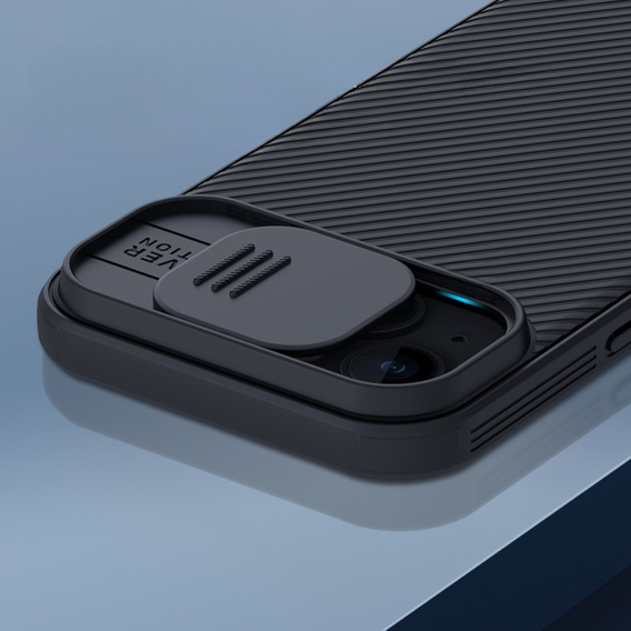 бронированный чехол Nillkin для iPhone 15 Plus, CamShield Pro, чёрный