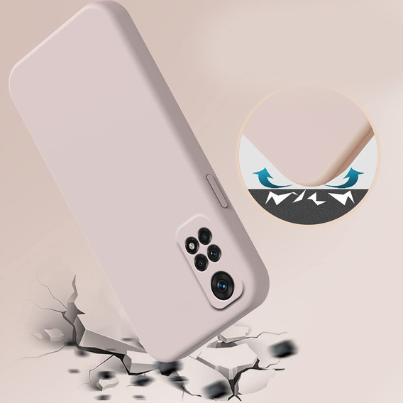 Чехол до Xiaomi Redmi Note 11 / 11S, Silicone Lite, розовый