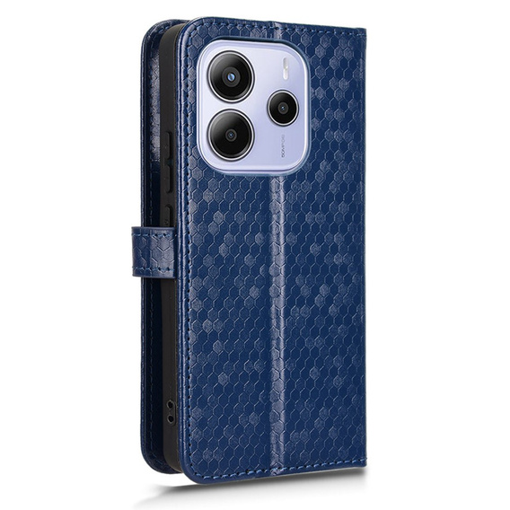 Флип-кейс для Xiaomi Redmi Note 14 4G, Wallet Rhombus, синий