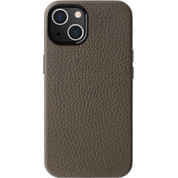 Чохол MELKCO для iPhone 15 Plus, шкіра для MagSafe, сірий