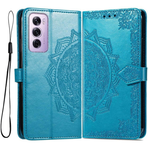 Чохол-книжка для Oppo Reno 12 Pro, Mandala, м'яти