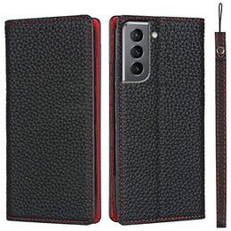 Кожаный чехол для Samsung Galaxy S22, ERBORD Grain Leather, чёрный