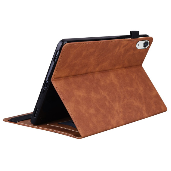 Чехол для iPad 10.9 2022 10 Gen, Classic, с местом для стилуса, коричневый