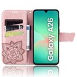 Откидной чехол для Samsung Galaxy A26, Butterfly, розовый rose gold