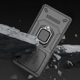 Чохол для Honor Magic 7 Lite, KickStand Camera Lens, чорний