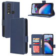 Откидной чехол для Cat S75 5G, Wallet Litchi Magnet, темно-синий