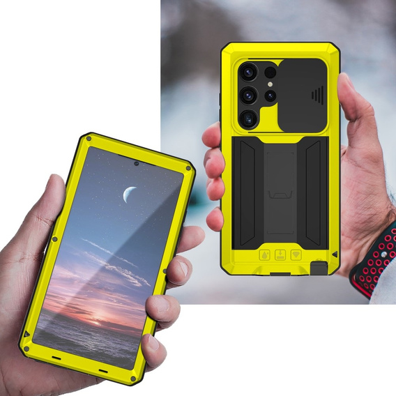 Бронированный чехол для Samsung Galaxy S24 Ultra R-JUST, жёлтый