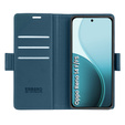Чохол для Oppo Reno 14 F / 14 FS, ERBORD Glossy Litchi, гаманець з клапаном, м'яти
