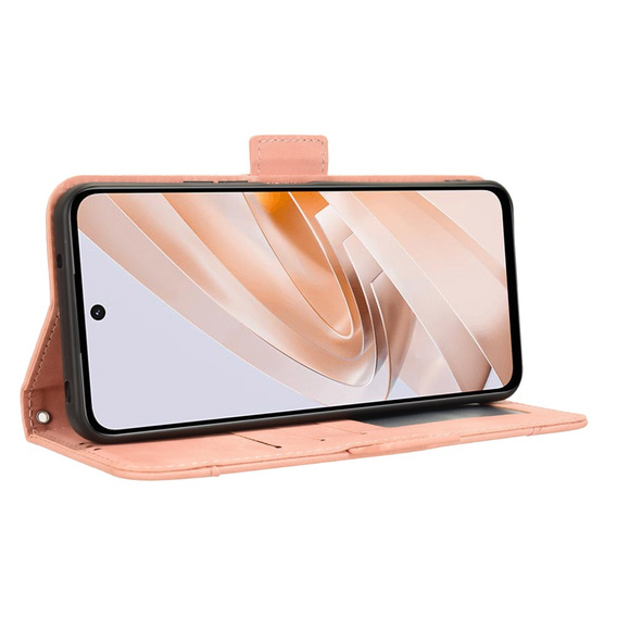 Футляр з клапаном для Xiaomi Redmi 13, Card Slot, рожевий