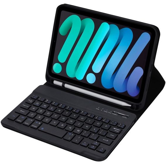 Чохол з Bluetooth-клавіатурою для iPad mini 8.3" 2021 (6 gen.) / iPad mini 8.3" 2024 (7 gen.), чорний