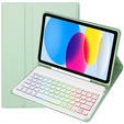 Чохол з підсвічуванням bluetooth-клавіатури для iPad 10.9 2022 (10 gen.), зелений