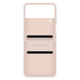 Оригинальный чехол Samsung для Galaxy Z Flip 4, Leather Flap Cover, оранжевый