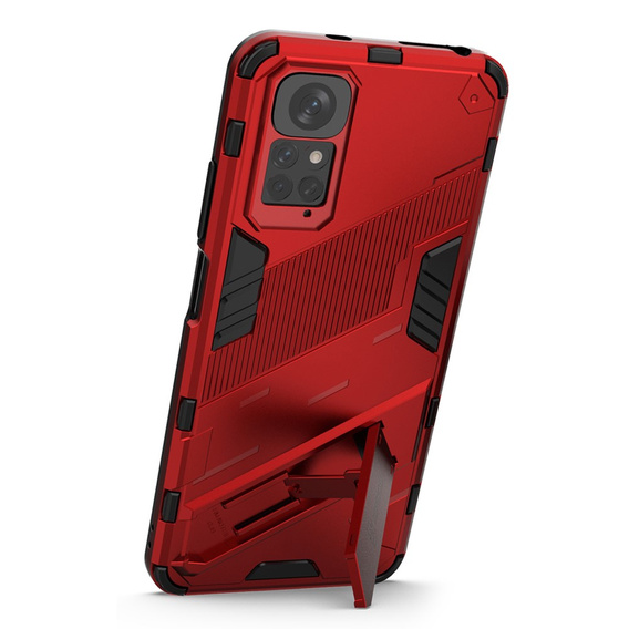 Чехол для Xiaomi Redmi Note 11/11S, Military kickstand, синий