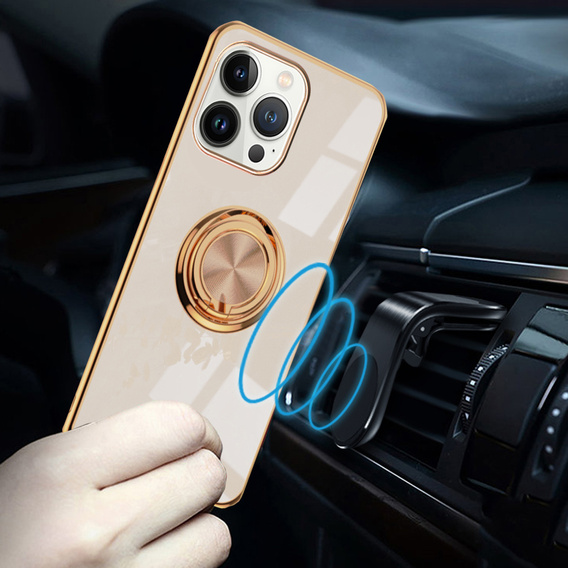Чoхол до iPhone 13 Pro Max, Electro Ring, золотий