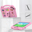 Детский чехол для Lenovo Tab TB311FU, Cute Patterns, с подставкой, розовый