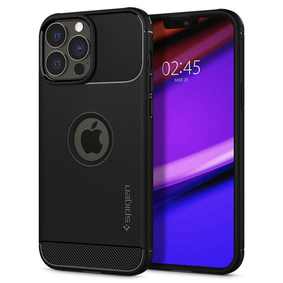 Чoхол Spigen до iPhone 13 Pro Max, Rugged Armor, чорний