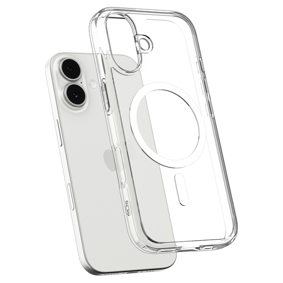 Spigen Ultra Hybrid MagSafe Case для iPhone 17, прозрачный/белый