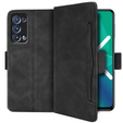 Футляр з клапаном для Oppo Reno6 Pro 5G, Card Slot, чорний
