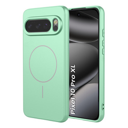 Силиконовый чехол для Google Pixel 10 Pro XL, для MagSafe, зеленый
