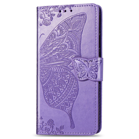 Откидной чехол для Xiaomi Redmi 9, Butterfly, фиолетовый