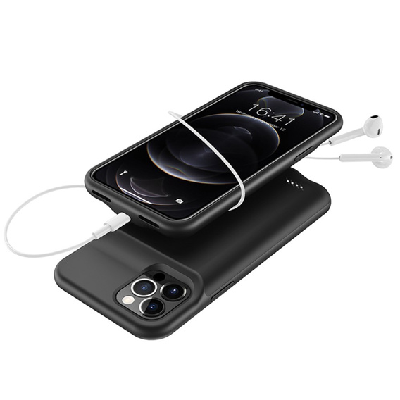 Чехол с батареей 7000mAh до iPhone 12 Pro Max, Black