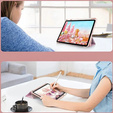 Чехол для iPad 10.9" 2022 (10 gen.), Smartcase Hybrid, с местом для стилуса, Marble розовый
