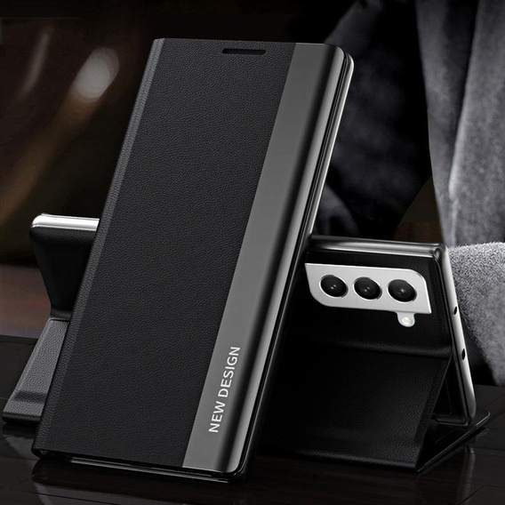 Откидной чехол для Samsung Galaxy S22 5G, Side Magnetic, чёрный