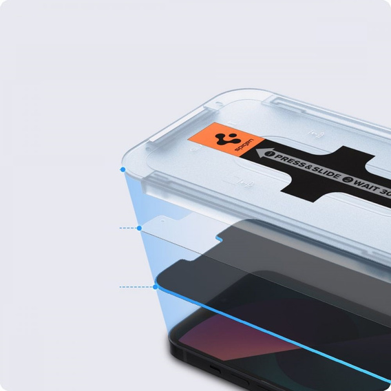 SPIGEN Скло з рамкою Glas.TR Privacy до iPhone 13 / 13 Pro