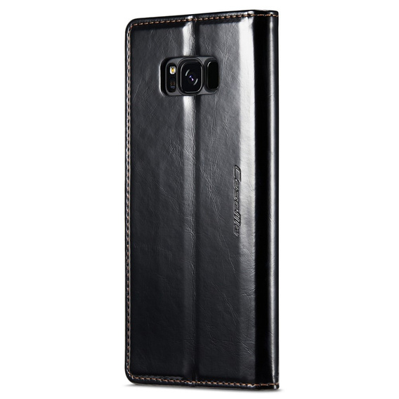 Флип-кейс CASEME для Samsung Galaxy S8, Waxy Textured, чёрный