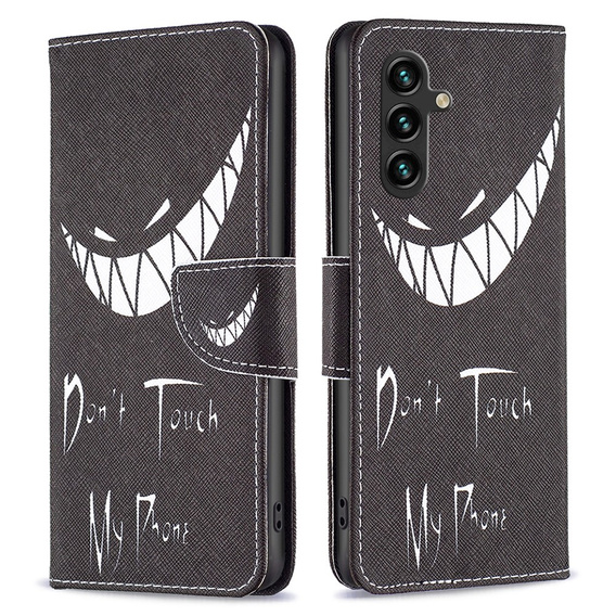 Чохол-книжка для Samsung Galaxy A35 5G, Wallet, Don't Touch My Phone чорний