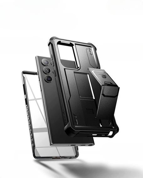 Бронированный чехол для Samsung Galaxy S22 Ultra, Dexnor Full Body, чёрный