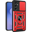 Чохол NOX Camera Slide Samsung Galaxy S25 FE, CamShield Slide, червоний