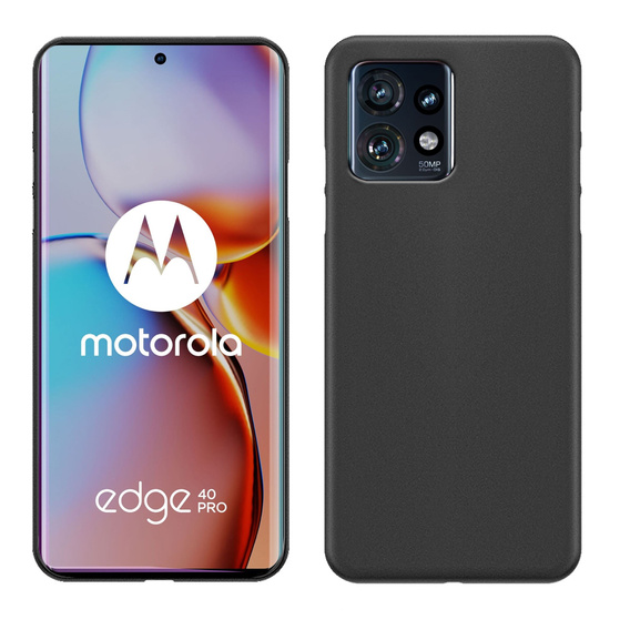Тонкий чохол до Motorola Edge 40 Pro, Slim, чорний
