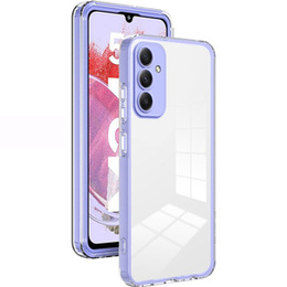 Чoхол до Samsung Galaxy M34 5G, Fusion Hybrid, прозорий / фіолетовий